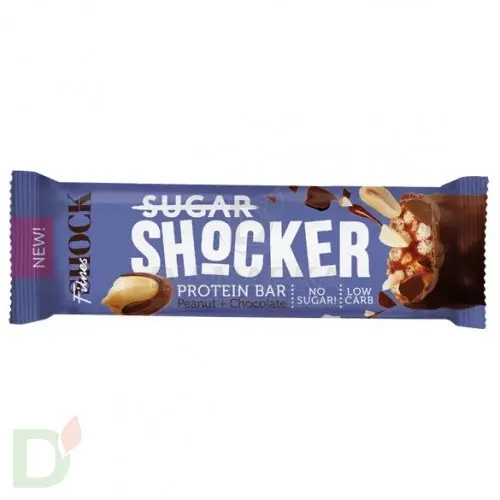 Батончик глазированный FitnesShock SHOCKER арахис-шоколад 35гр. в интернет-магазине