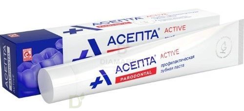 Зубная паста профилактическая АСЕПТА, без сахара, 75 мл.