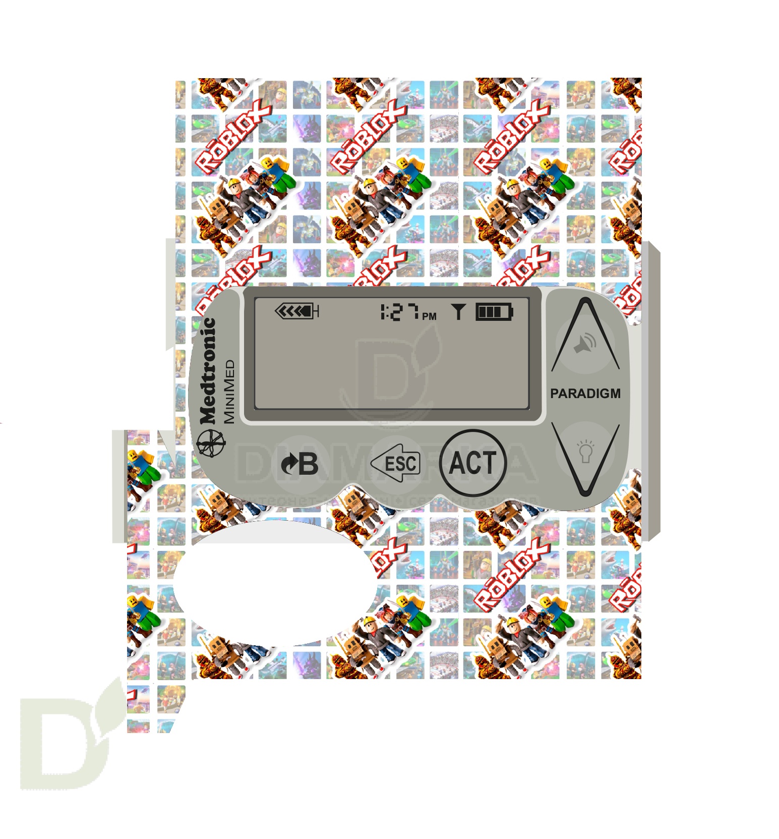 Наклейка на помпу Medtronic моделей 715, 722, 754