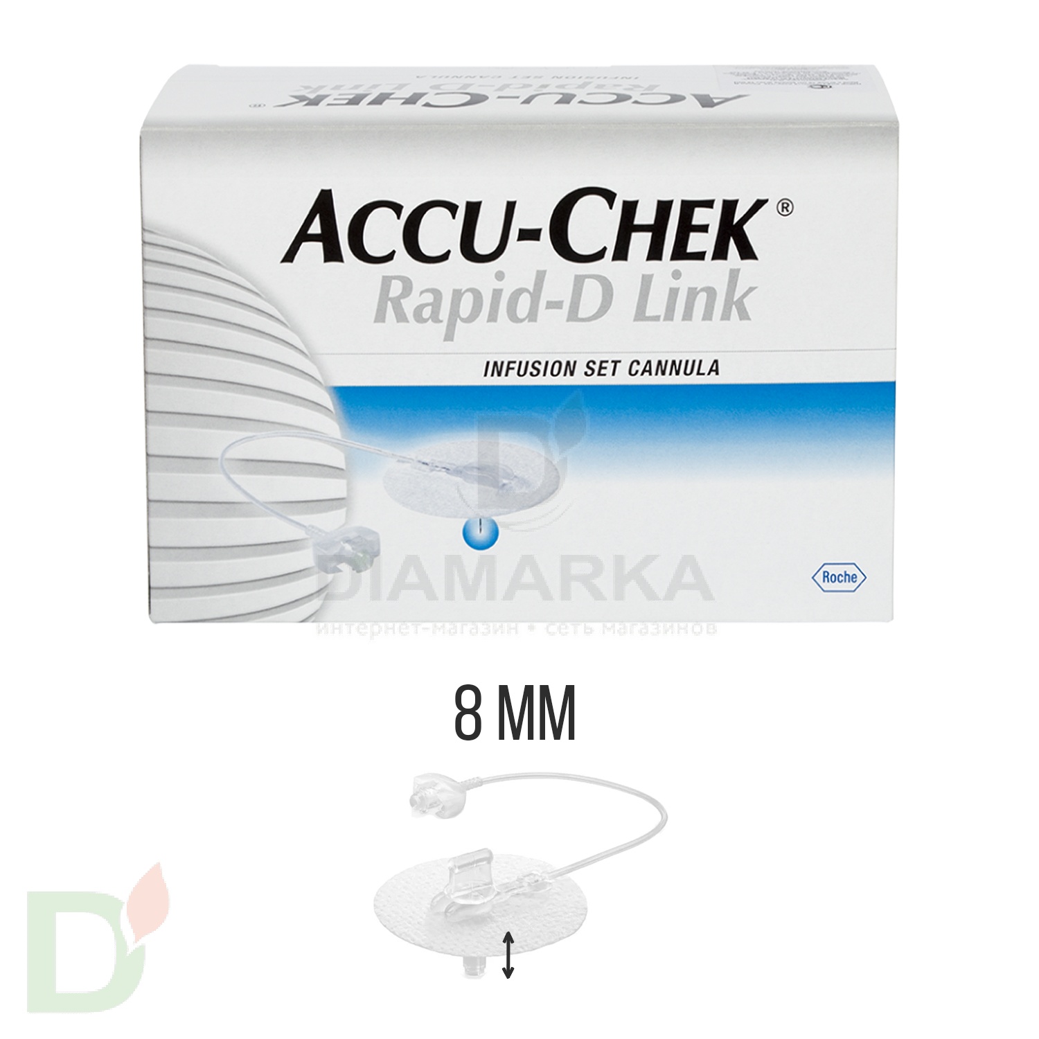 Акку-Чек Репид-Д Линк, игла 8 мм, 1 шт. в интернет-магазине
