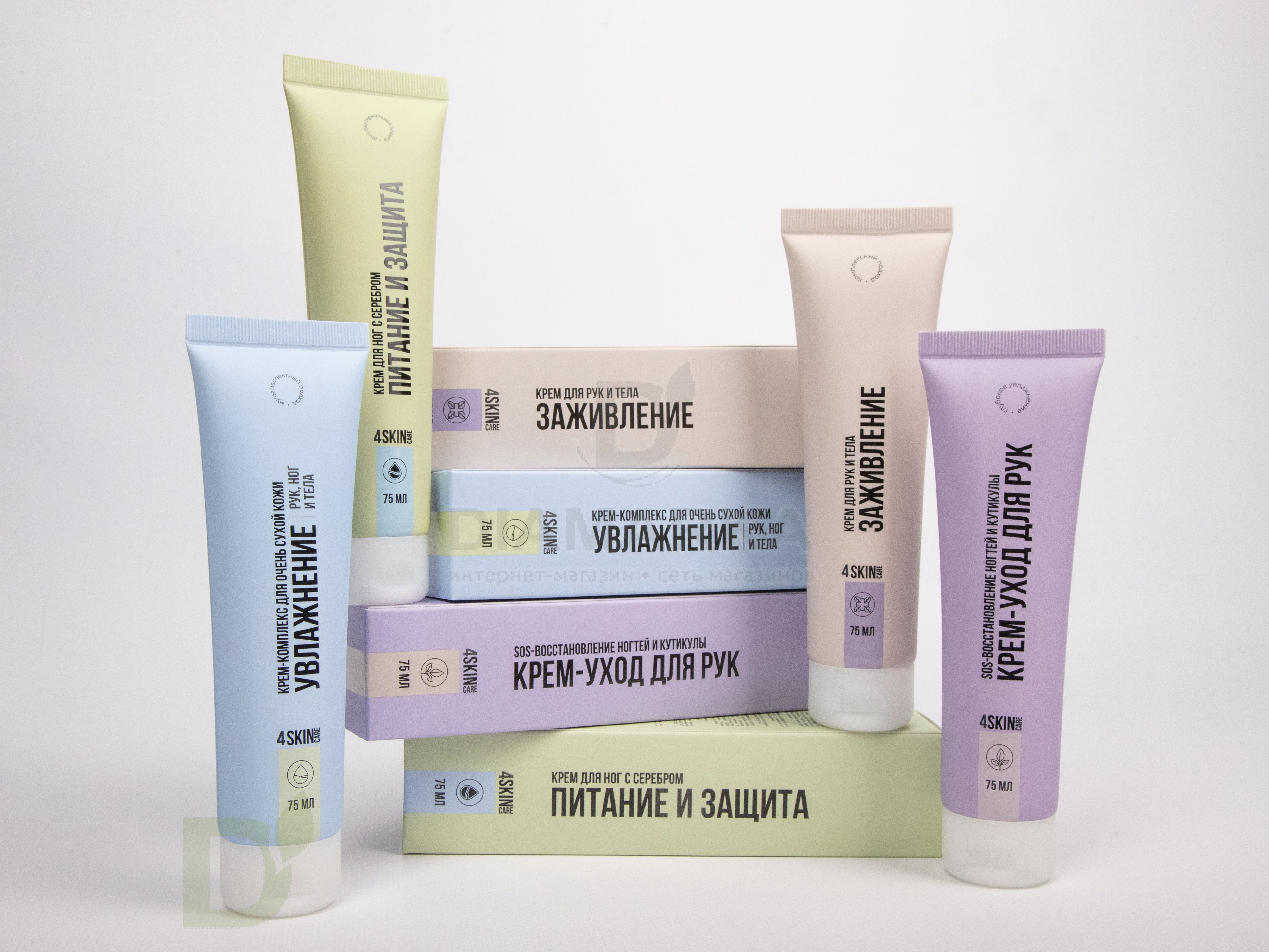 Крем 4SKINcare для рук, ног и тела Увлажнение, 75мл