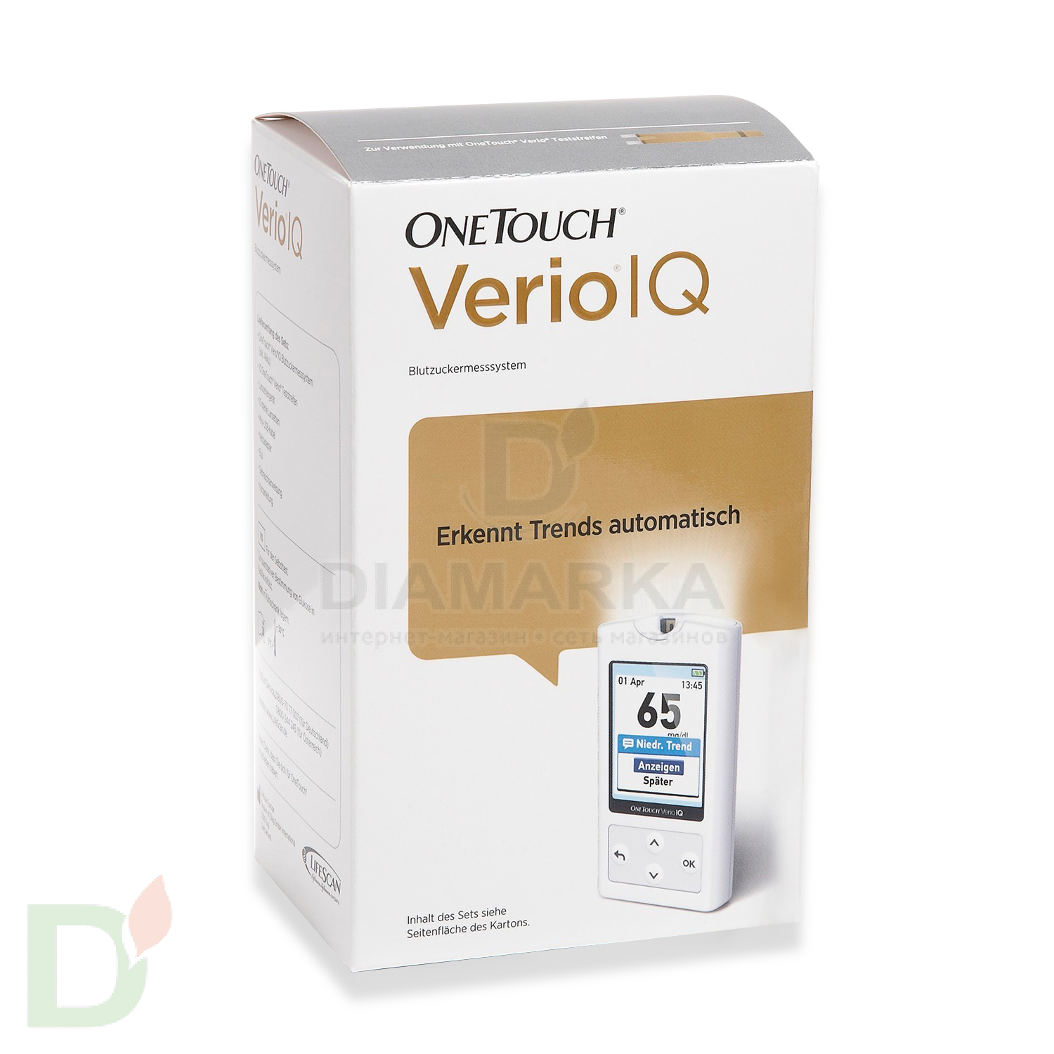 Глюкометр ВанТач Верио IQ (OneTouch Verio IQ) с цветным экраном