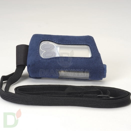 Чехол замшевый для помпы Акку-Чек «Алькантара», синий/черный/белый