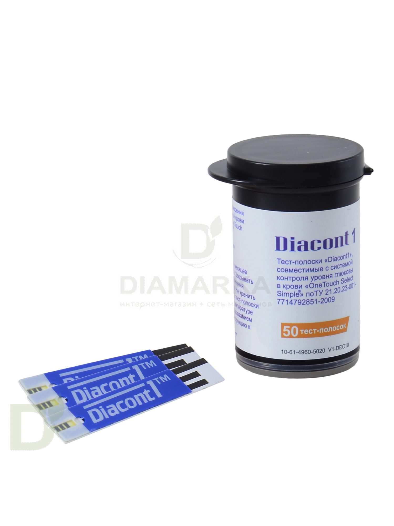 Тест-полоски Диаконт1 для глюкометра OneTouch Select