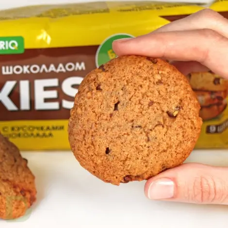 Печенье без сахара Snaq Fabriq овсяное с шоколадом, 180гр