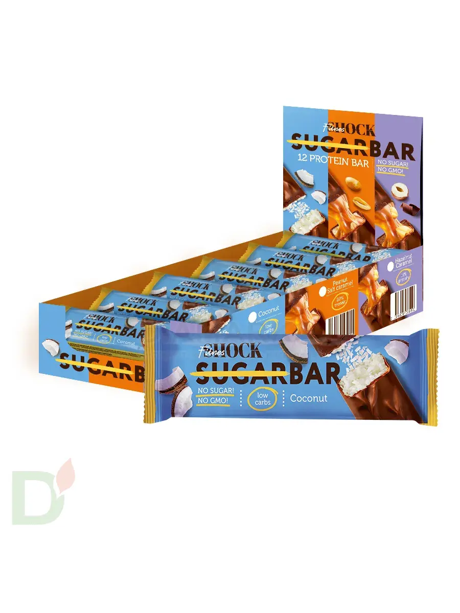 Батончик протеиновый FitnesShock Кокос 50гр. в интернет-магазине