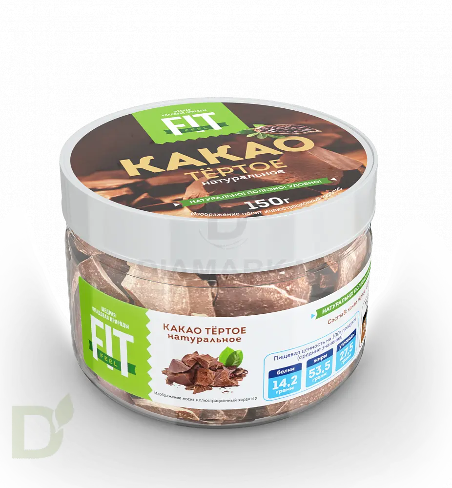 Какао-тёртое FitFeel банка, 150г
